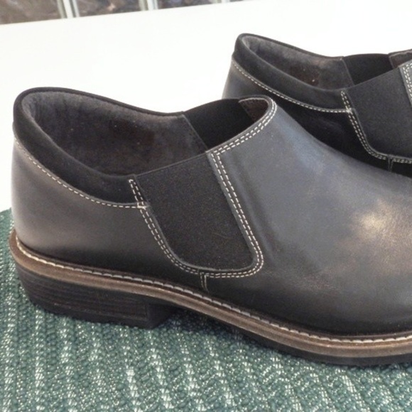 NEW!! NAOT Men\'s Black Brown SHOES LOAFERS 7 (40) main image 4